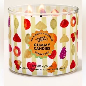 Bath & Body Works Gummy Candies Candle - 3 Wick